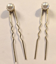 WEDDING PROM SPECIAL OCCASION 2 PEARL HAIR PINS