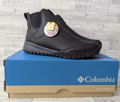 Columbia Fairbanks Rover Men s Size 12 Chelsea Boots Waterproof Shoe Black NEW