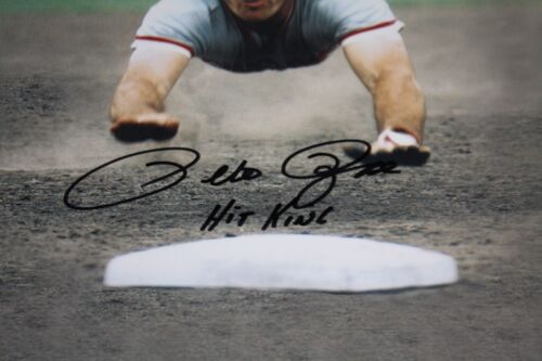 CINCINNATI REDS PETE ROSE SIGNED 16X20 PHOTO BIG RED MACHINE ROSE HOLOGRAM HIT - Picture 2 of 2