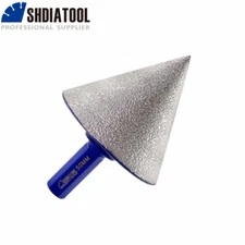 1pc 50mm Hexagon Diamond Beveling ChamferHole Saw Ceramic Milling Cone Bits Tile