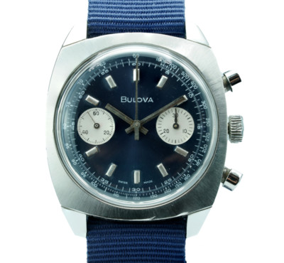 Bulova Deep Sea Blue Panda Dial 1969 Ref. 31000