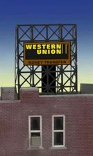 Miller Engineering ~ N or Z Scale ~ Western Union Animated Billboard ~ 338940