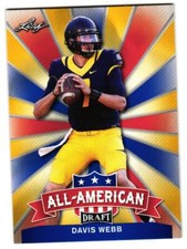 2017 Leaf Draft Davis Webb #AA-08 All-American Gold