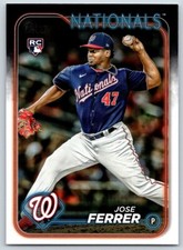 2024 Topps Series 1 JOSE FERRER #85 Washington Nationals Rookie RC