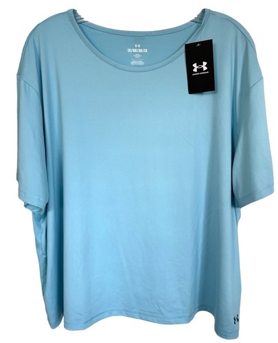 Under Armour Women's Motion Short Sleeve Active Tank Top Plus Size 1X Blue - Picture 3 of 10