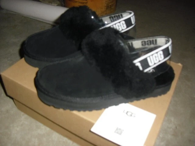 UGG SANDALI SLIDE FUNKETTE PER BAMBINI K 1130395K Ragazze 4 Nero