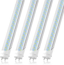 4 Pack T8 4FT T10 T12 Type B LED  Light Bulbs, 24W 3000LM 5000K Daylight White