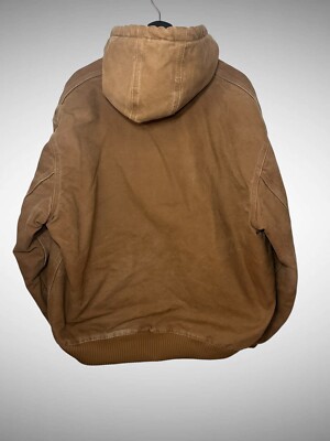 Carhartt J130 211 Jacket Men's XL Brown Vintage Full Zip Canvas