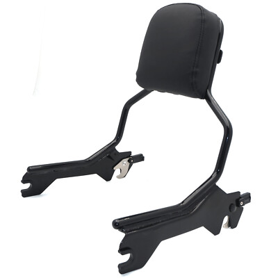 Holdfast Sissy Bar Backrest Upright Standard Black For 2018-2020 Harley FLFB FLF