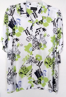 No Boundaries Size large Funky Men's Rayon Resort Shirt