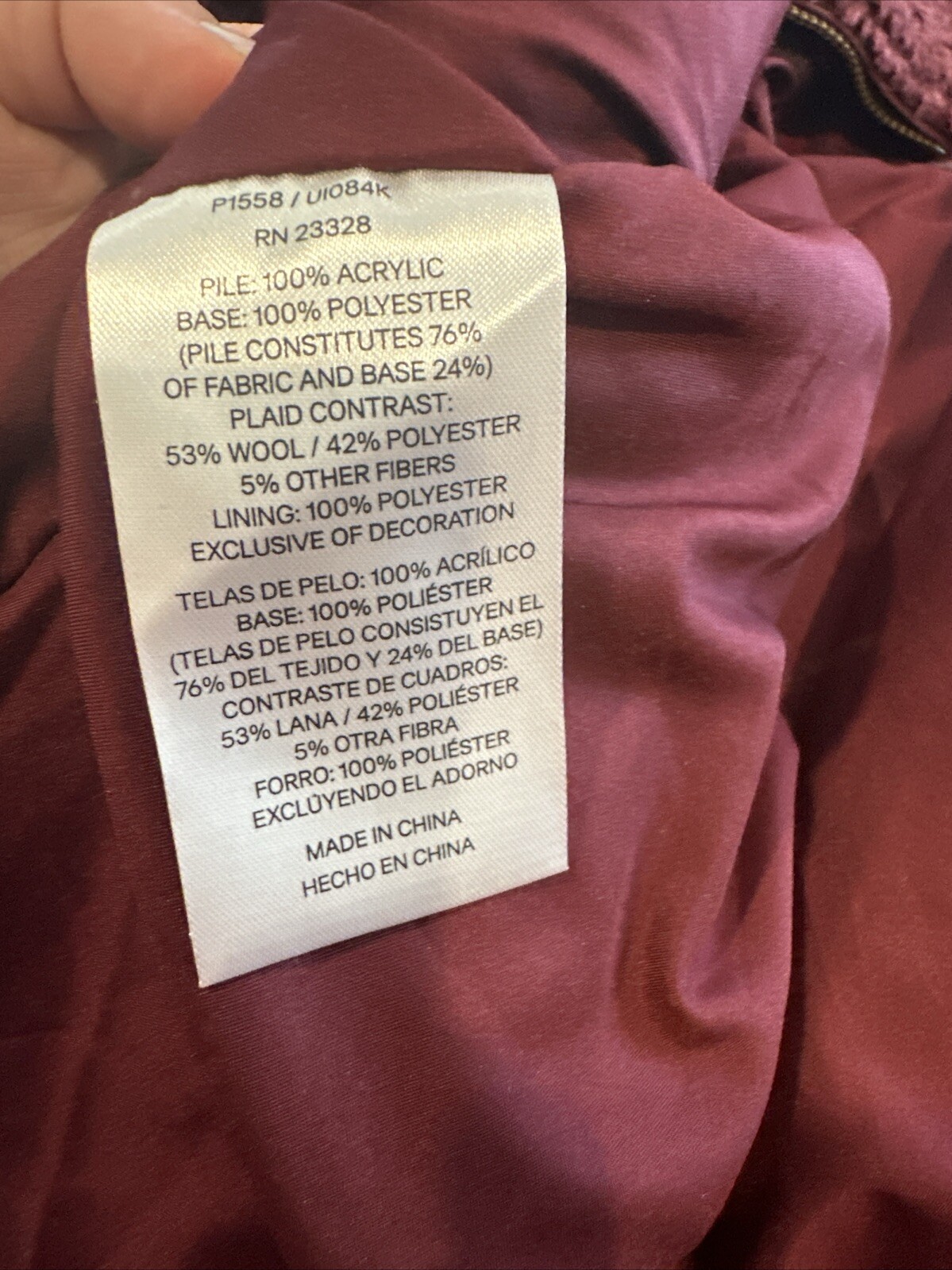 Pendleton Women’s Flannel Lined Full Zip Wool Pol… - image 7