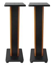Rockville RHT28C 28" 2-Tone Bookshelf Speaker Stands Surround Sound Home Theater