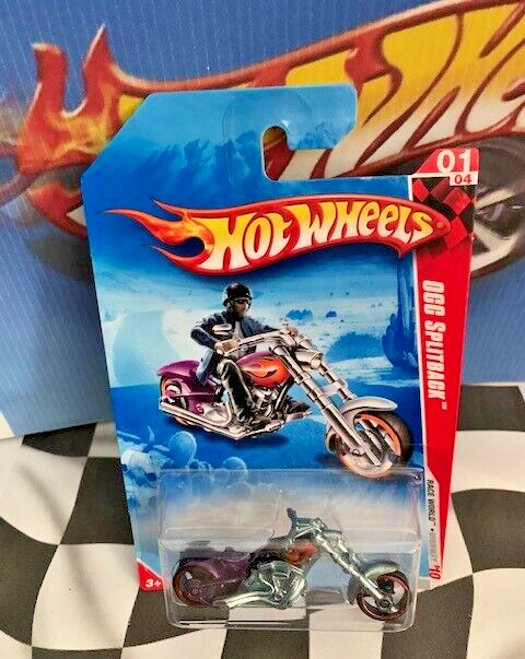 Hot Wheels Moto OCC Splitback 2010 - Édition Violette Avec Jantes Noires