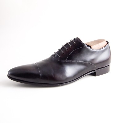 Prada Men\'s Dark Brown Leather, 8,5 men size PRADA Mens Brown Leather Oxford UK 7, US 8 | eBay main image 3