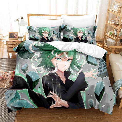 Anime One Punch Man Duvet Cover Sets Pillowcase Bedding Set Home Textile Gift - Picture 32 of 36