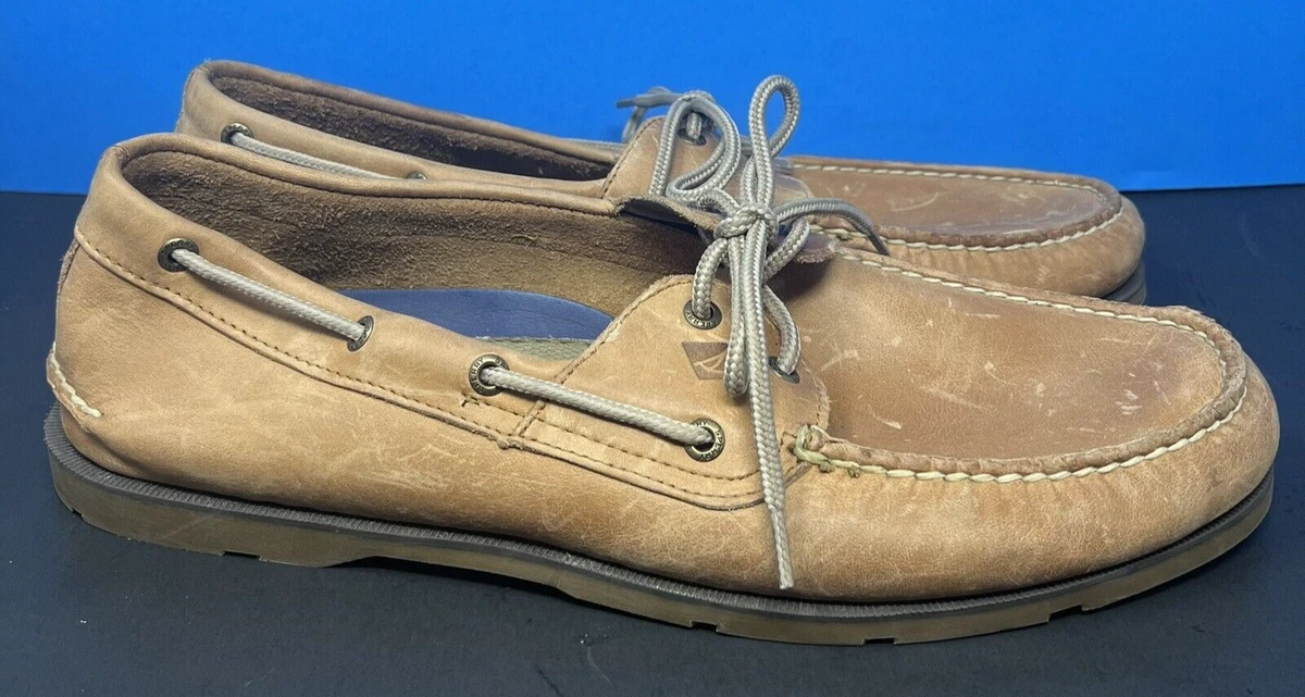 Sperry Top Sider Men s Leeward 2 Eye Sahara Boat Shoes Size 14 M
