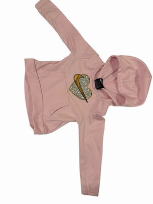 Nike Dri-FIT Pink Hooded Pullover Fleece Jacket Solid Logo Toddler 2T