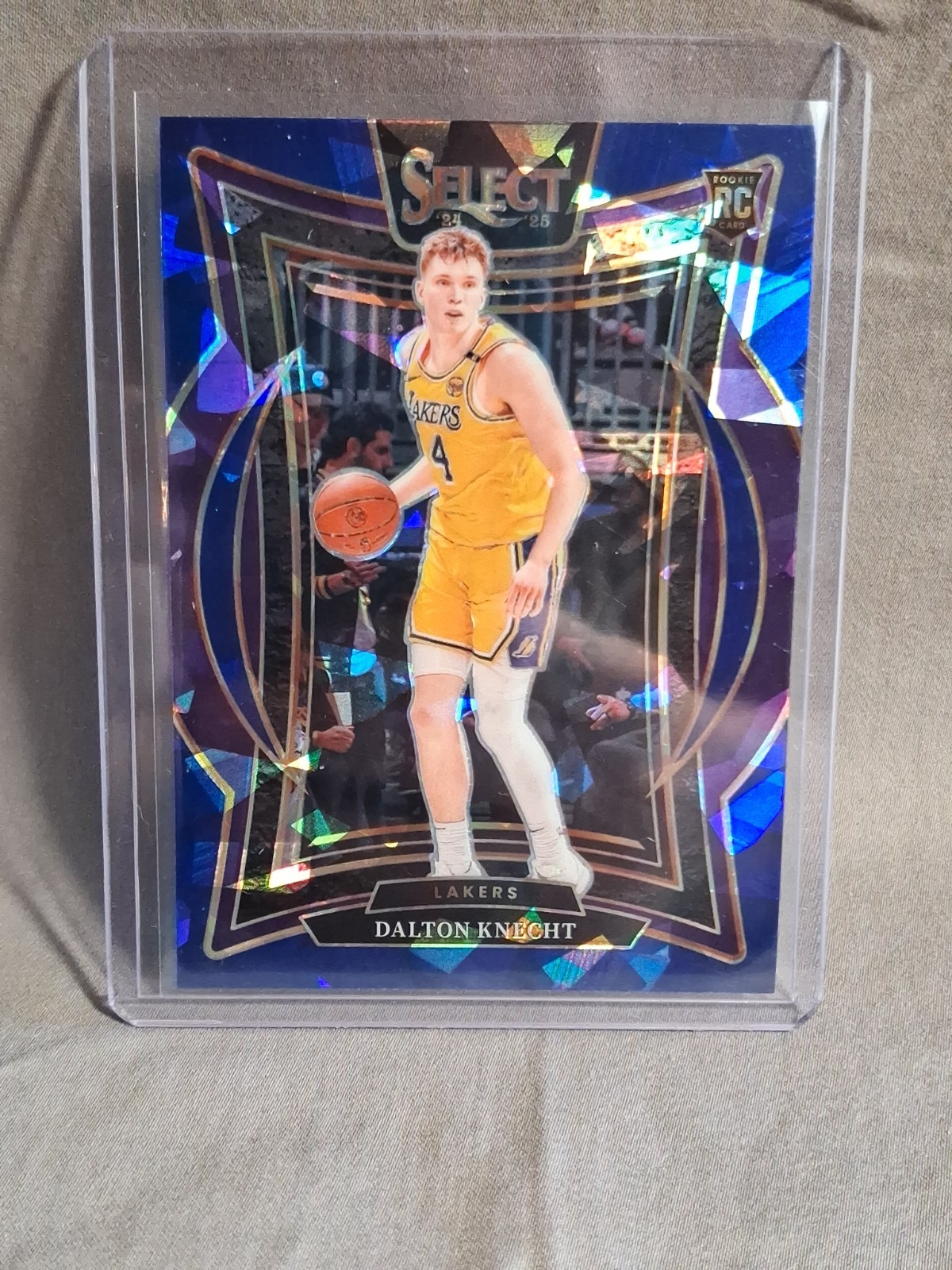 Dalton Knecht 2024-25 Select Blue Cracked Ice Prizm RC #91 Concourse