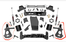 Rough Country 7" inch lift knuckles for cast lowers. 2014-2018 Chevy Silverado