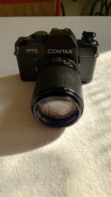 CONTAX RTS mit Carl Zeiss Sonnar 2,8/135 T* neue Batterie 