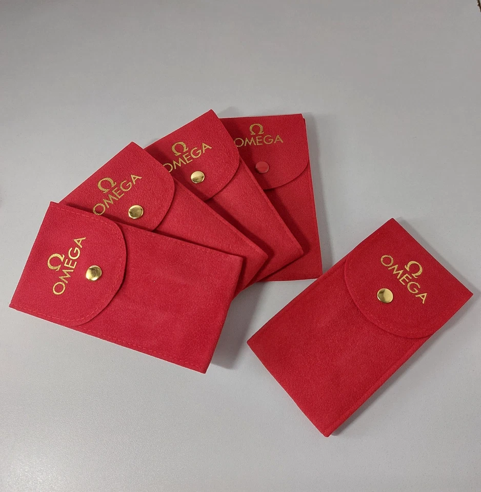 Genuine Omega Watch Travel Case Pouch & Insert - Red Velvet - Watch Box Case Bag - Image 2 of 4