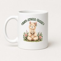 Anti-Stress-Tasse Alpaka 325 Ml Keramik Kaffeebecher Geschenk