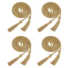 2025 Tassel Graduation 67 Inch Long Honor Braided Cord Elegant Gold 4 Pack Gift