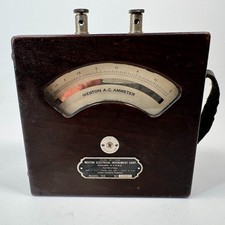Weston Model 155 A.C. 0-75 Ammeter 37128 Vintage