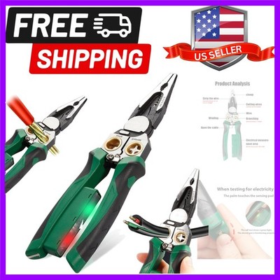 Pro 8-in-1Wire Stripper，Wire Stripping Tool with Voltage Tester, Cable Cutter...