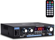 AK35 Home Audio Amplifier Receiver, 200W Home Dual Channel Bluetooth 5.0 Sound S