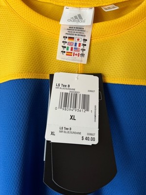 専用ページ　S-2 Adidas Clima Cool 2003 Boston Marathon Long Sleeve Shirt Blue