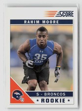 Rahim Moore #376 2011 Panini Score Rookie Rc Broncos
