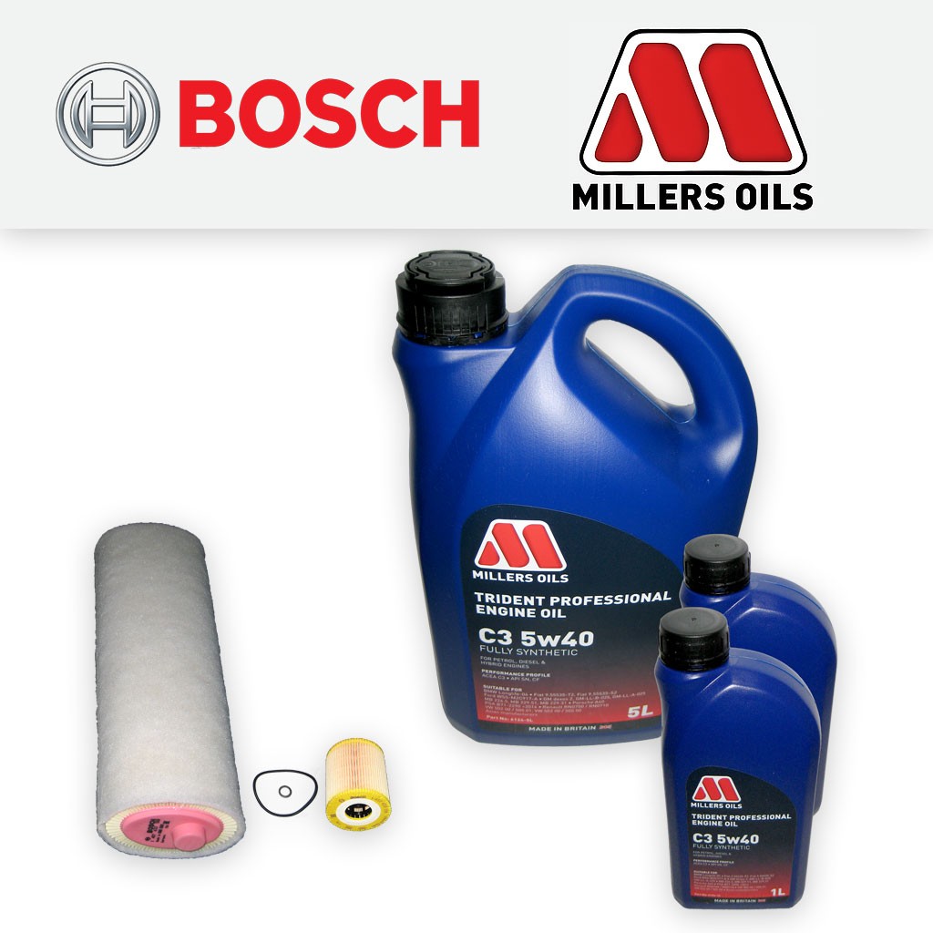 SERVICE KIT for BMW 5 SERIES (E39) 530D OIL AIR FILTERS +5w40 LL OIL (1998-2004)