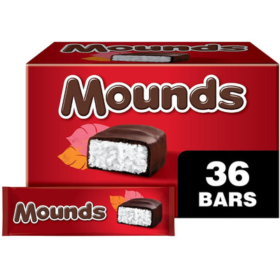 Dark Chocolate and Coconut Candy Bars, 1.75 Oz (36 Count)