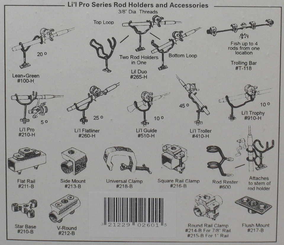 Driftmaster 100H Rod Holder 20 Degree 3/8" Stem - Image 3 of 3
