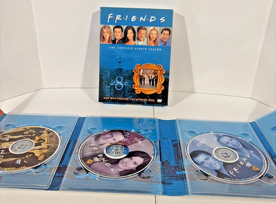Friends - The Complete Eighth Season (DVD, 2004, 4-Disc Set) Good Used Condition