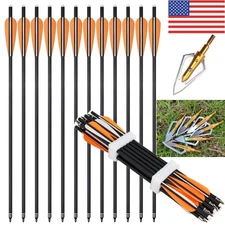 Archery Hunting 20 inch Crossbow Arrows +/or 100grain Broadheads Shooting Target