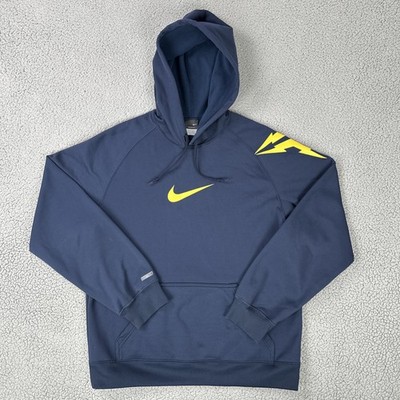 Nike Kobe Bryant Mamba Therma-Fit Hoodie Men Large Blue Center Swoosh