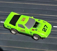 MARCHON MR-1 GREEN #27 CORVETTE SLOT CAR VINTAGE 