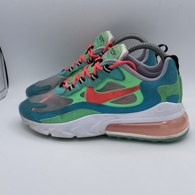 Nike Womens Air Max 270 React AT6174-300 Blue Running Shoes Sneakers Size 7