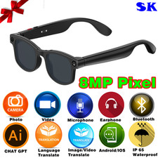 Video Recording Eyewear/Sunglasses Chat-GPT AI Smart Glasses Bluetooth Earphone