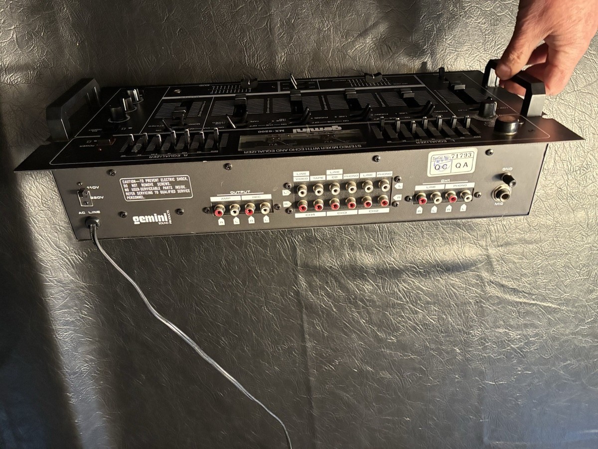 Vintage Gemini MX-6200 Stereo Mixer With Equalizer, Partially