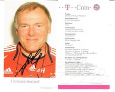 Hermann Gerland AK 06/07 Bayern Monachium z oryginalnym podpisem