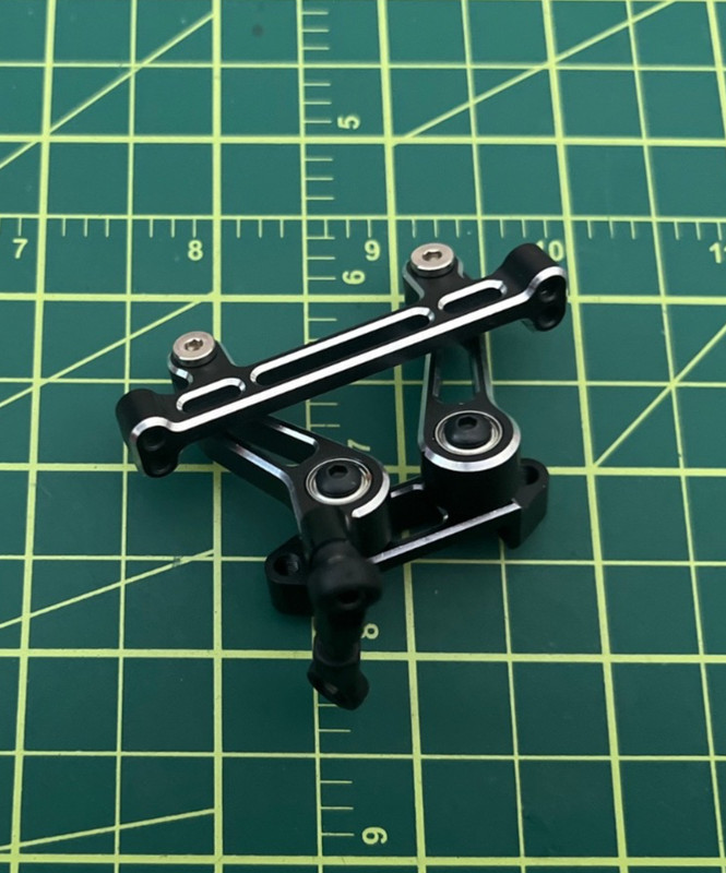 Yokomo RD2.0 Aluminum Steering Bell Crank Set Black Aluminum