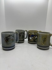4 x Vintage Irish Wade Porcelain Mugs Made In Ireland Excellent Condition Rare