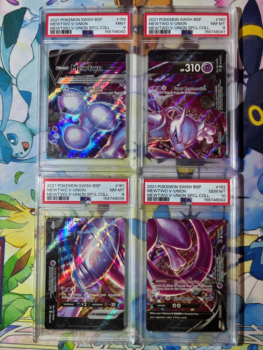 Mewtwo V-Union 特別カードセット Gem Mint Mewtwo V-UNION [Set of 4] SWSH: Sword & Shield Promo Cards Holo