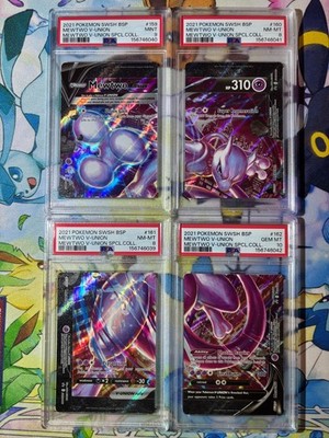 pokemon union cards Mewtwo V-UNION [Set of 4] SWSH: Sword & Shield Promo Cards Holo for sale  online