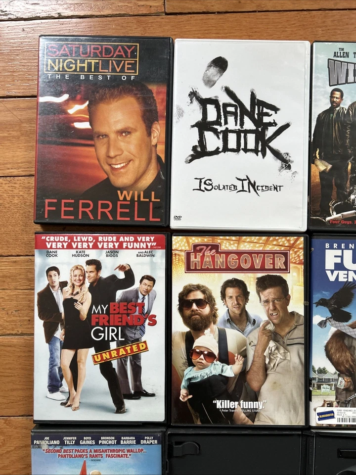 Lot Of (11) Comedy DVD Lot: Old School, Knocked Up, Wild Hogs, Hangover, & More! Foto 2 de 4