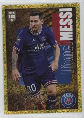 2021-22 Panini Fifa 365 The Golden World of Football SP Lionel Messi #180 03rx
