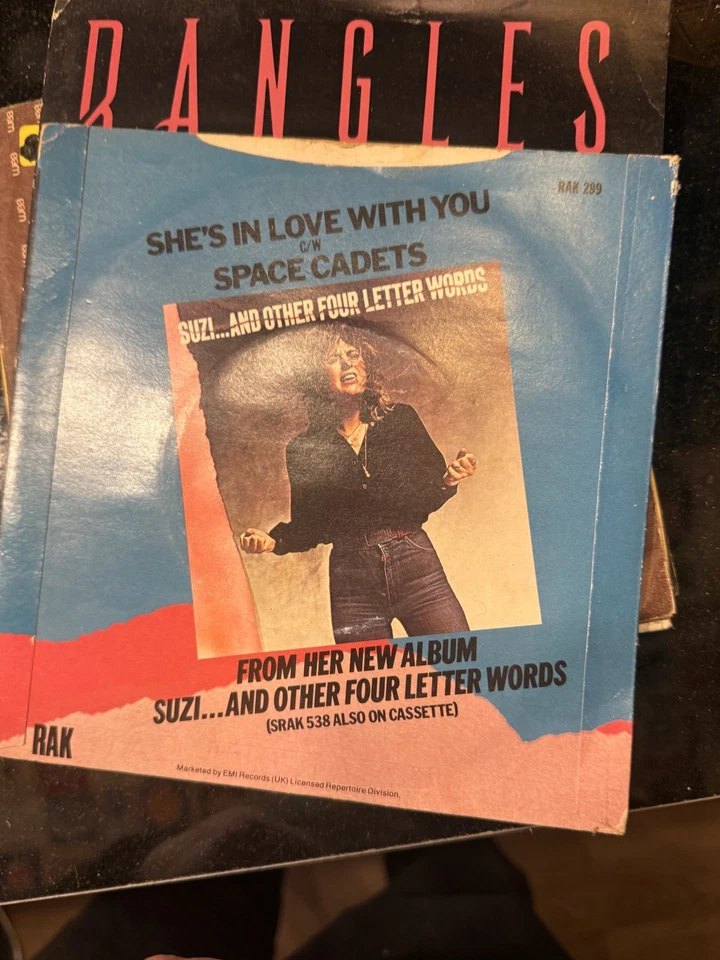 Suzi Quatro - She's in Love With You - Space Cadets  Vinyl Record 7" Single 1979 Foto 2 de 2